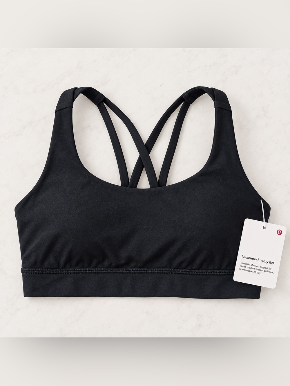 Lululemon Energy Bra Black Size 4 NWT